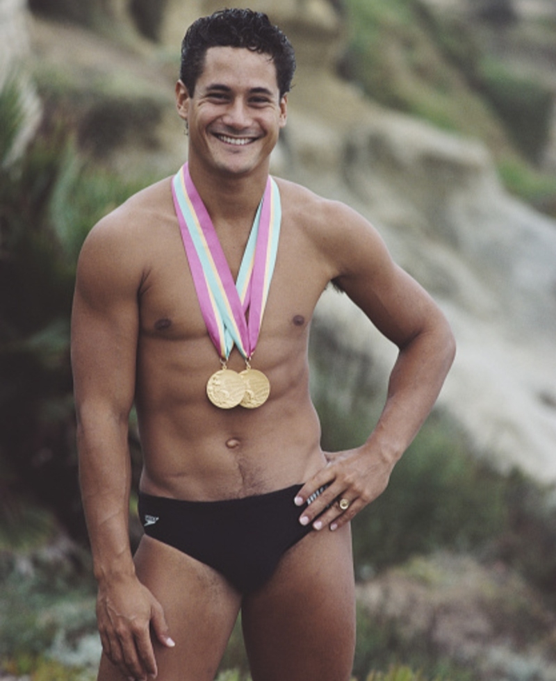 Greg Louganis - Tauchen | Getty Images Photo by Tony Duffy/Allsport