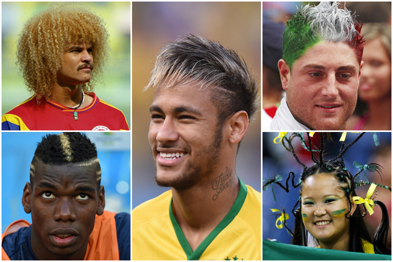 Coupe du Monde | Les coupes de cheveux les plus loufoques ! | Alamy Stock Photo