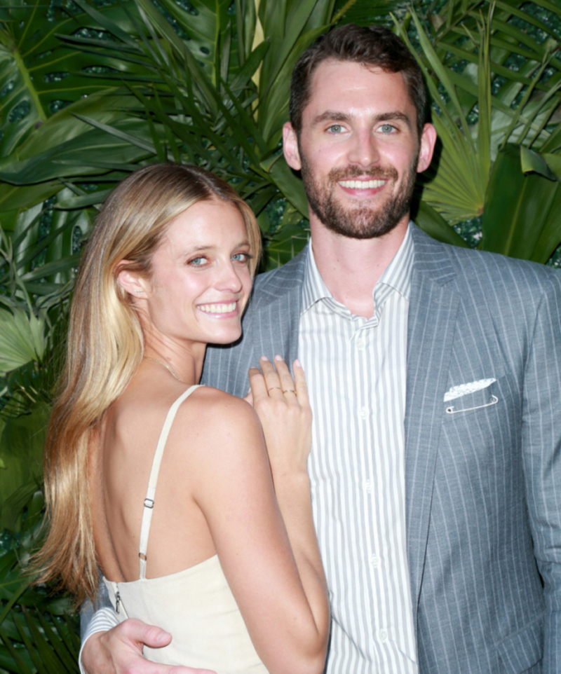 Kate Bock & Kevin Love | Getty Images Photo by Leon Bennett