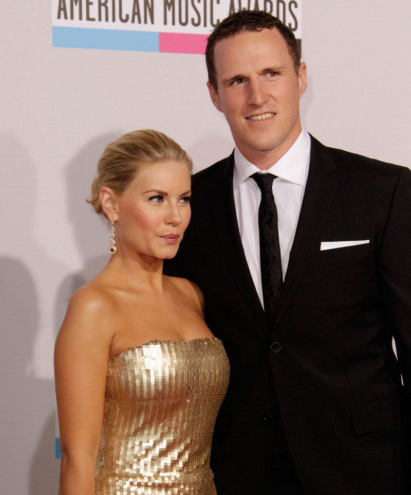 Dion Phaneuf & Elisha Cuthbert | Getty Images Photo by Jeff Vespa/WireImage