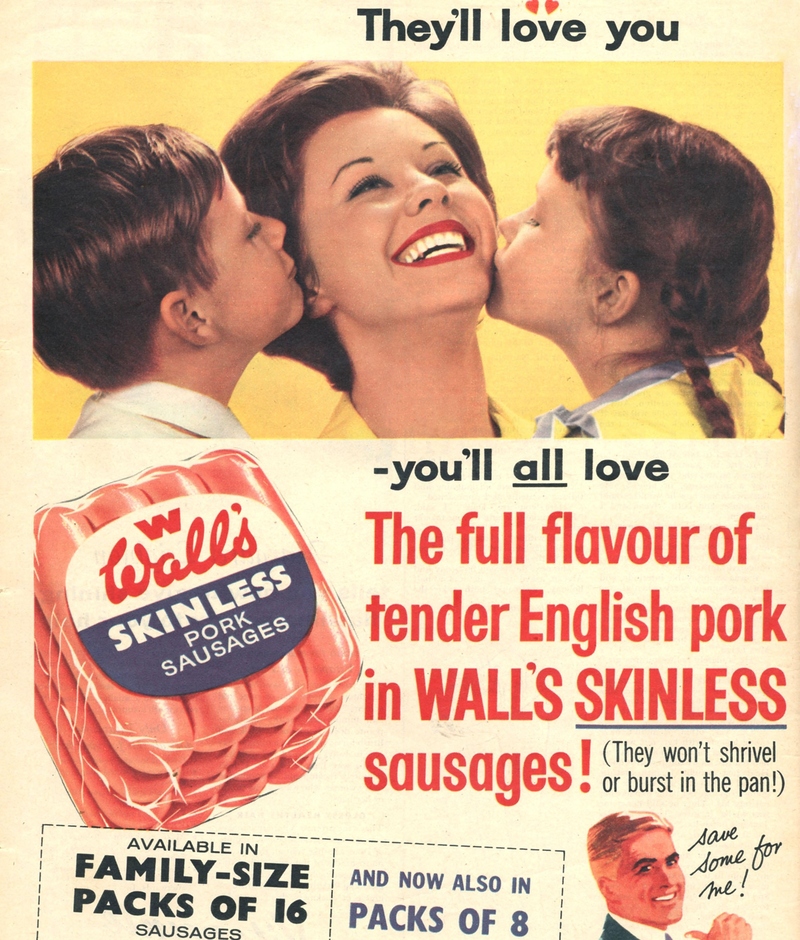 Want Some Skinless Wieners? | Alamy Stock Photo by Retro AdArchives