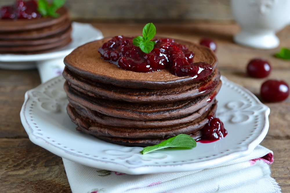 Vegan Chocolate Pancakes | 