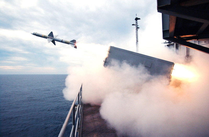The Sea Sparrow Missile (RIM-7) | Alamy Stock Photo