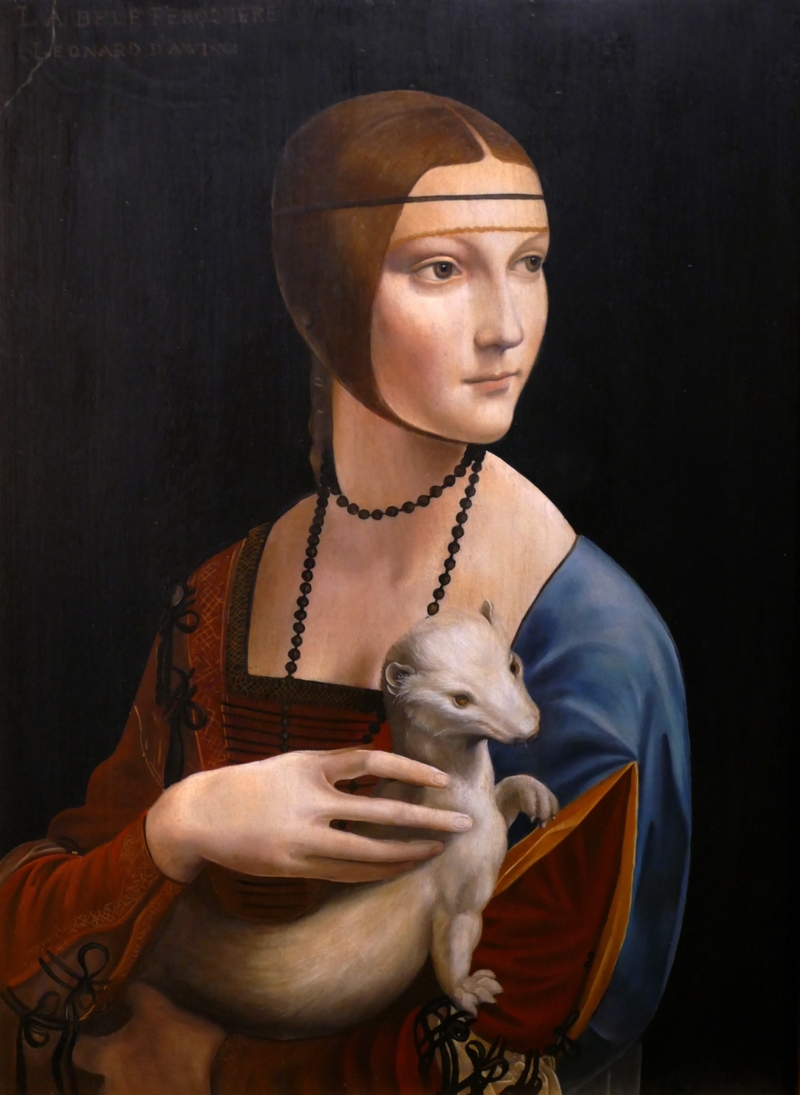 “Lady with an Ermine” by Leonardo da Vinci | Getty Images Photo by: Universal History Archive