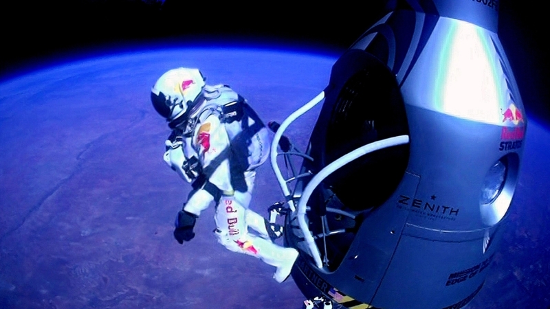 Red Bull Gives You Wings...To Space - 2012 | Alamy Stock Photo