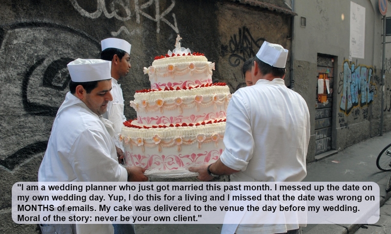 Irony, Thy Name is Wedding Planner | Alamy Stock Photo