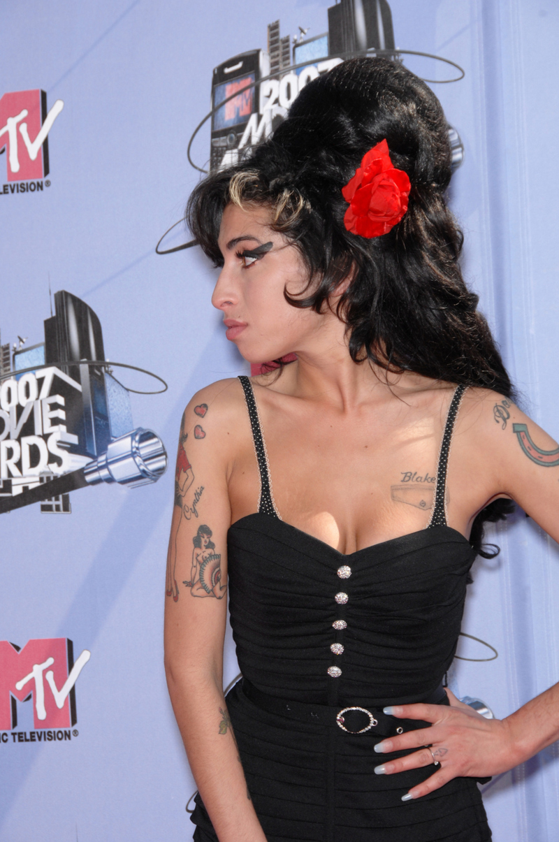 Amy Winehouse Had Lots of Ink | Shutterstock