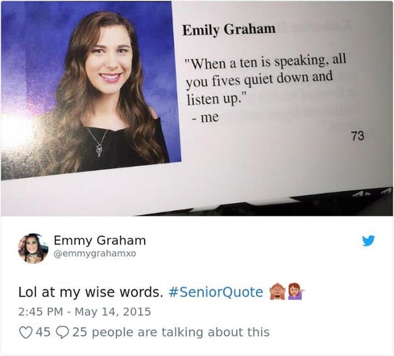 Hilarious Senior Yearbook Quotes That Cannot Be Unseen – Herald Weekly