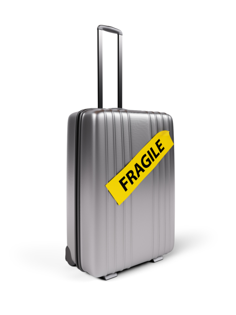 Request a “Fragile” Sticker for Your Luggage | Alamy Stock Photo