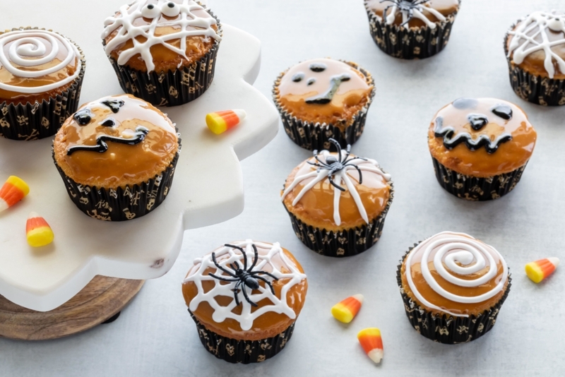 Spider cupcakes | Alamy Stock Photo