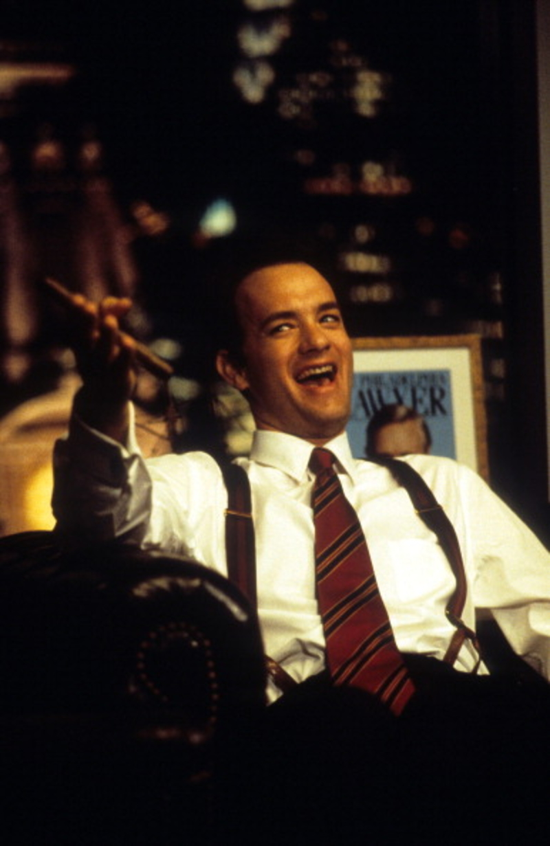Tom Hanks in “Castaway” and “Philadelphia” | Getty Images