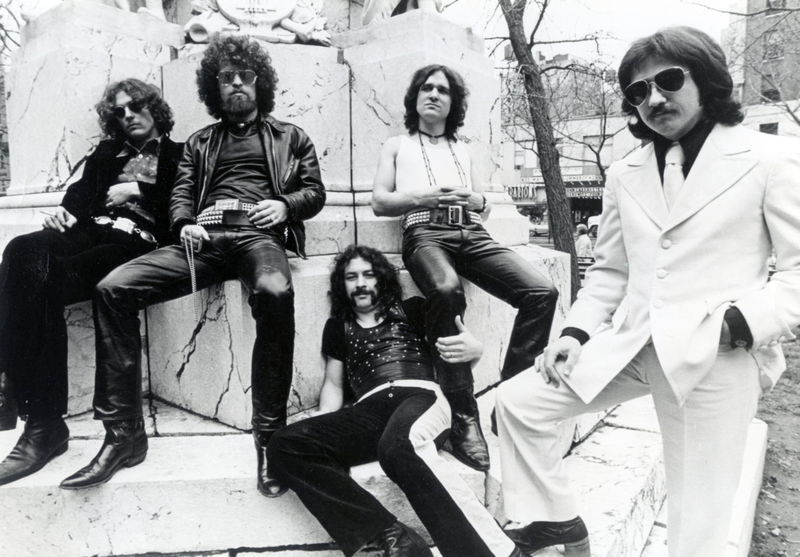Rock Band Blue Oyster Cult Poses for a City Group Shot During the Height of Their Career | Alamy Stock Photo