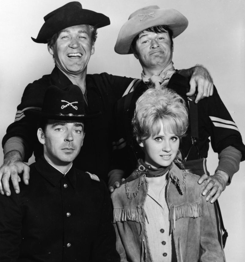 The Troops All Here! Members of the TV Series “F Troop” (1965-67) Poses for a Group Shot | Getty Images Photo by Warner Brothers Television