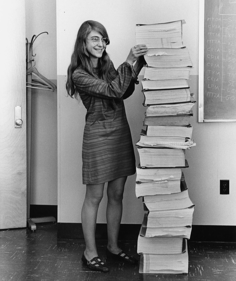 Margaret Hamilton and Software Listings for Apollo | Alamy Stock Photo by Archive PL