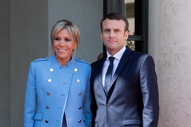 Emmanuel Macron and Brigitte Trogneux | Getty Images Photo by Christophe Morin/IP3