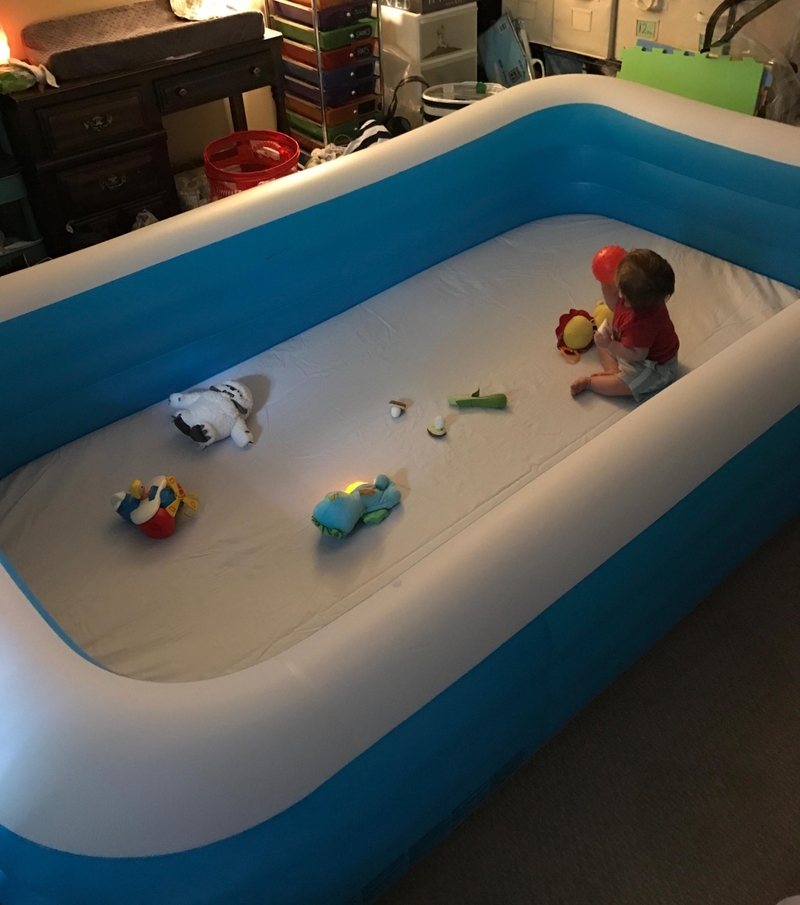 Use a Pool as a Play Pen | Reddit.com/SomeCleverITGuy