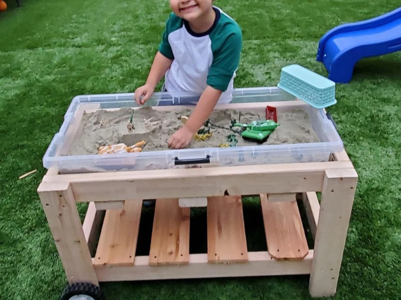 Use Containers to Build a Play Table | Reddit.com/ftpro2