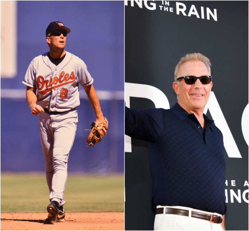 Cal Ripken, Jr. vs. Kevin Costner | Alamy Stock Photo by Kirk Schlea/Hum Images & Getty Images Photo by Rodin Eckenroth
