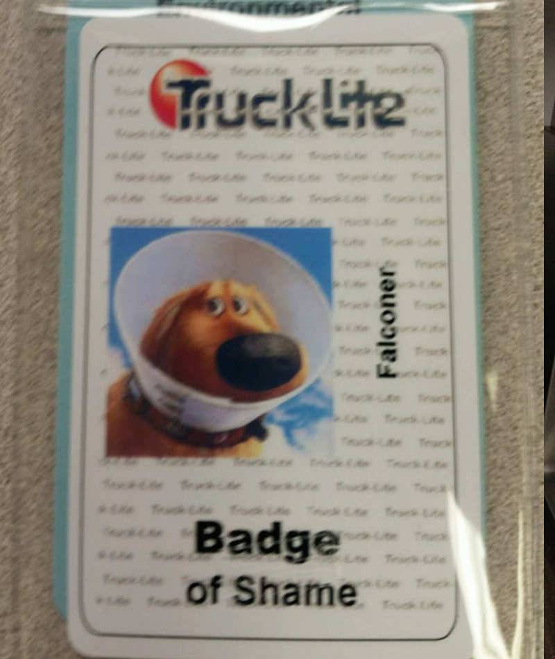Don't Forget Your Badge | Imgur.com/MFWjY9e