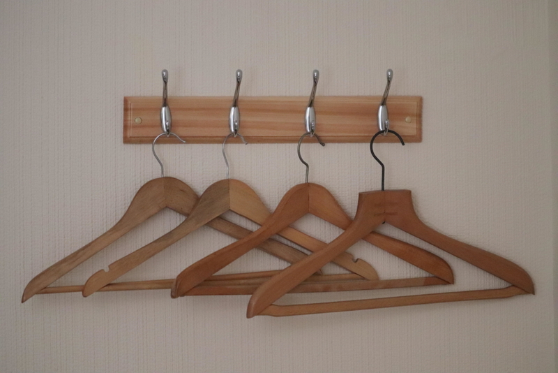 Wooden Coat Hangers | Alamy Stock Photo