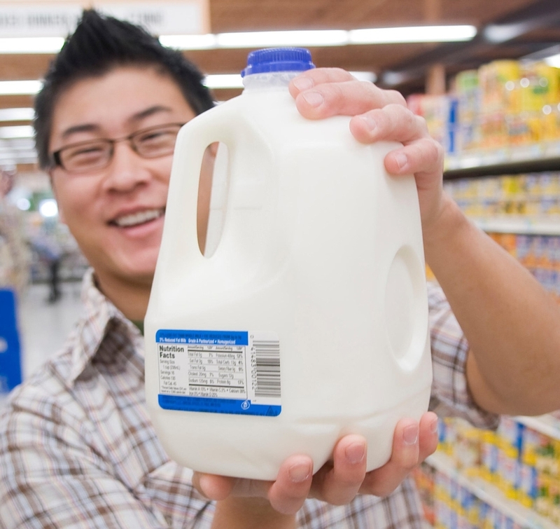 The Dent on a Milk Jug | Alamy Stock Photo