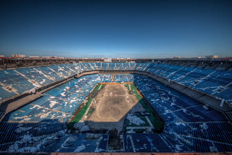 Pontiac Silverdome (Pontiac, Michigan, USA) | Alamy Stock Photo by Jeff Hagerman/Media Drum World
