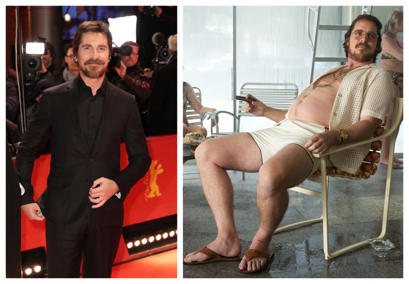 Christian Bale Transforms for ‘American Hustle’ | Getty Images Photo by Isa Foltin/WireImage & Alamy Stock Photo by Moviestore Collection Ltd 