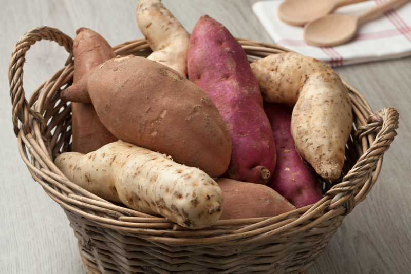 Eating Too Many Potatoes and Sweet Potatoes | Alamy Stock Photo