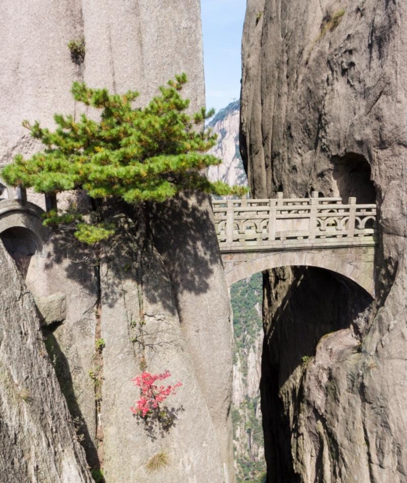 The Bridge of Immortals, Huang Shang China | Alamy Stock Photo by Giuseppe Sparta