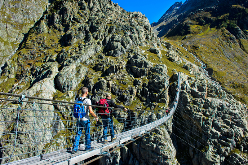 Trift Bridge – Switzerland | Alamy Stock Photo by GFC Collection