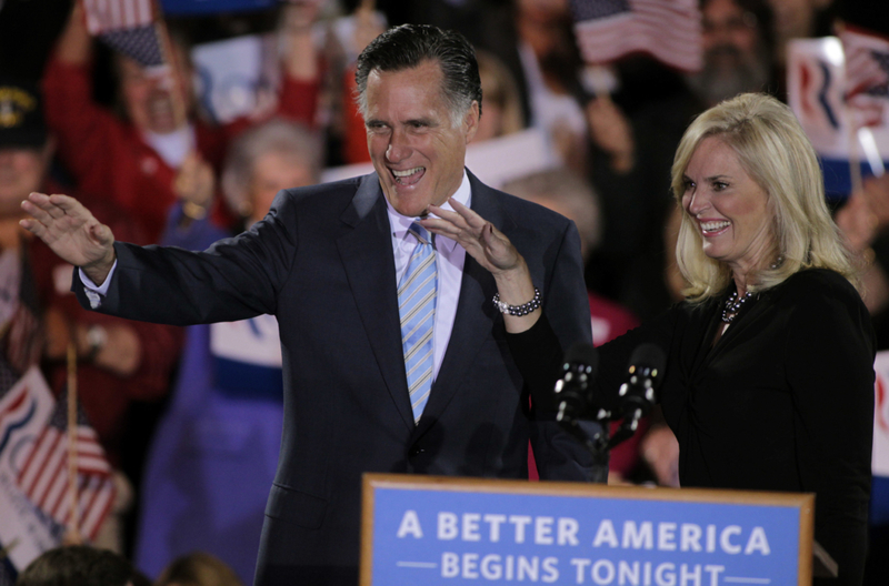 Mitt and Ann Romney | Alamy Stock Photo by UPI/Matthew Healey