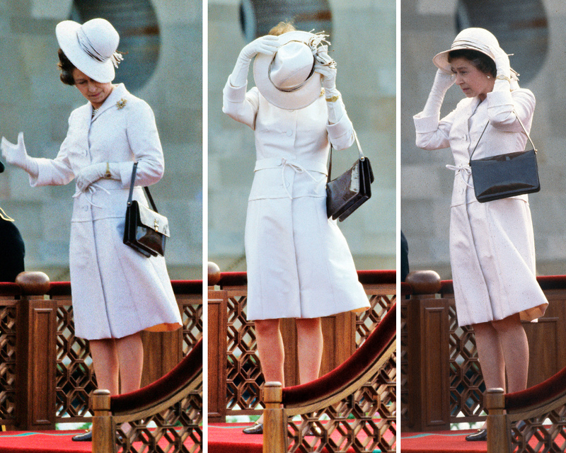 Off With Her Hat | Getty Images Photo by Anwar Hussein