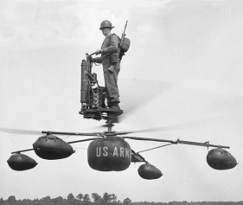 The HZ-1 “Aerocycle” Heli-vector | Alamy Stock Photo by PJF Military Collection