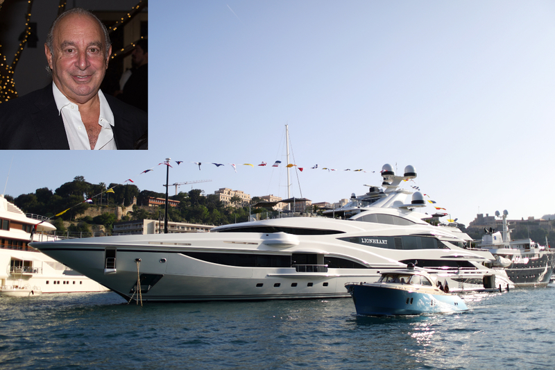 (Heartless) Sir Philip Green’s Lionheart | Getty Images Photo by Dan Istitene & Romain Maurice