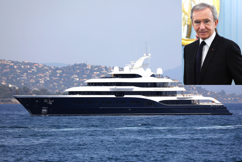 Bernard Arnault’s Yacht Is Eco-Friendly | Alamy Stock Photo by Abaca Press & Planetpix/Alamy Live News/ Kremlin Pool