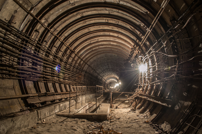 Subway Tunnel in Kyiv, Ukraine | Getty Images Photo by komyvgory