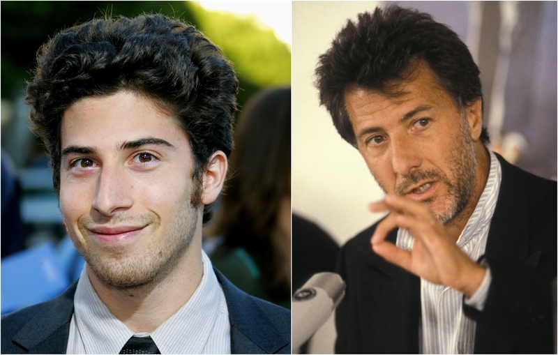 Jake Hoffman – Dustin Hoffman | Alamy Stock Photo by Allstar Picture Library Ltd & Getty Images Photo by Patrick PIEL/Gamma-Rapho