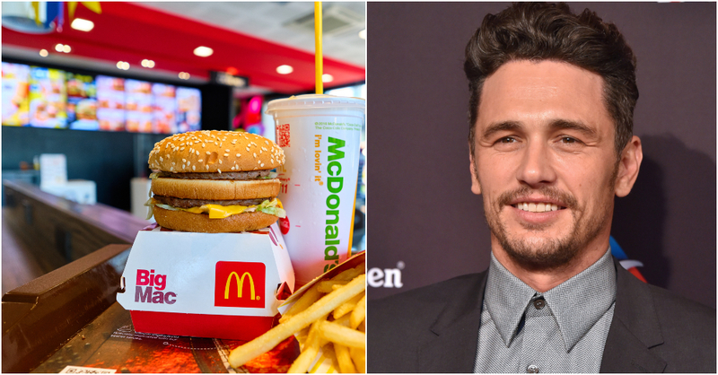 James Franco: McDonald’s | Shutterstock 