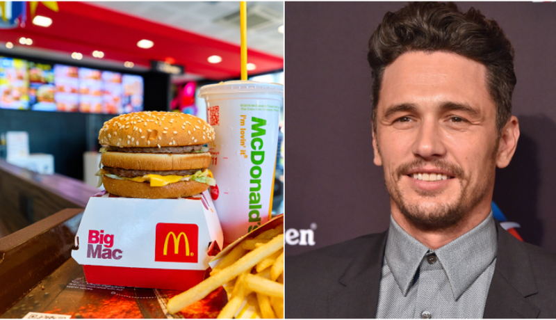 James Franco: McDonald’s | Shutterstock 