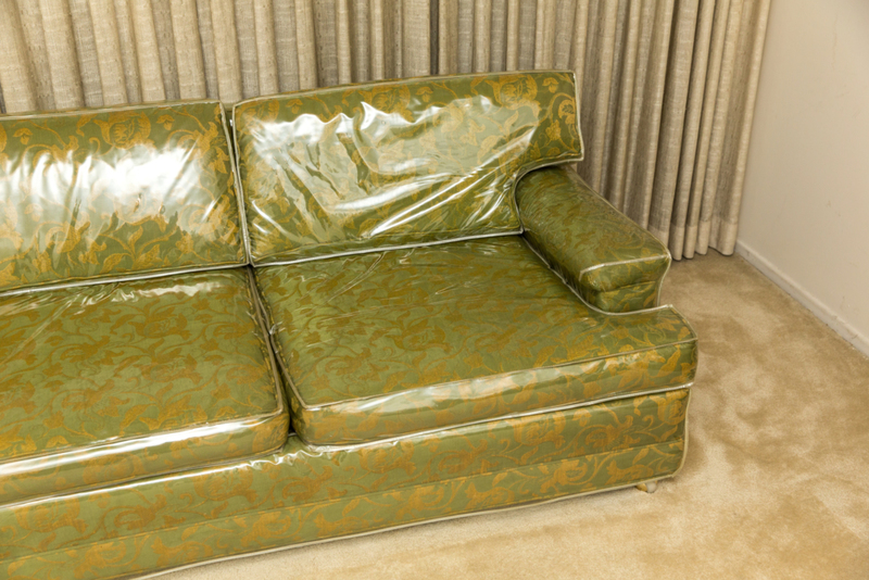 The Plastic Couch Cover | Getty Images Photo by Jess Milton