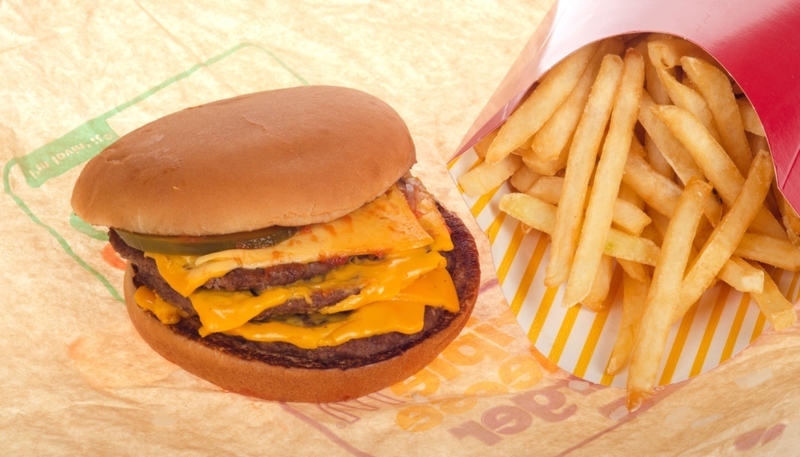 Triple Stacker Burgers | Alamy Stock Photo