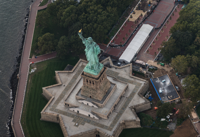 The Statue of Liberty from Above | Alamy Stock Photo by Oneinchpunch