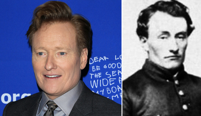 Conan O’Brien and Marshall Henry Twitchell | Shutterstock & Imgur.com/CelsusMD