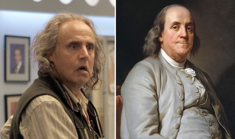 Jeffrey Tambor and Benjamin Franklin | Alamy Stock Photo by Photo 12/A7A collection & Wim Wiskerke
