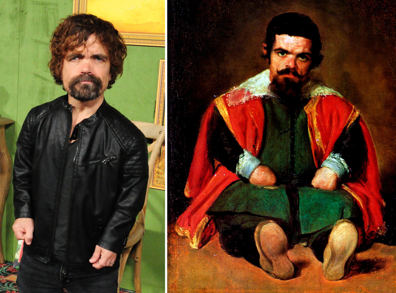 Peter Dinklage and Court Jester Sebastian de Morra | Alamy Stock Photo by Barry King & World History Archive