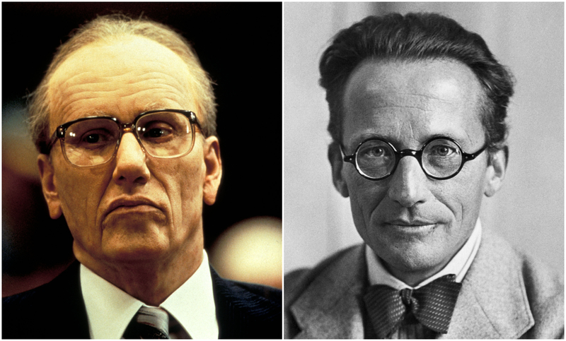 James Woods and Erwin Schrödinger | Alamy Stock Photo by Photo 12/Columbia Pictures & Getty Images Photo by Bettmann 
