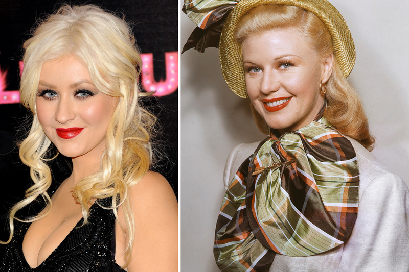 Christina Aguilera and Ginger Rogers | Getty Images Photo by Carlos Alvarez & Silver Screen Collection