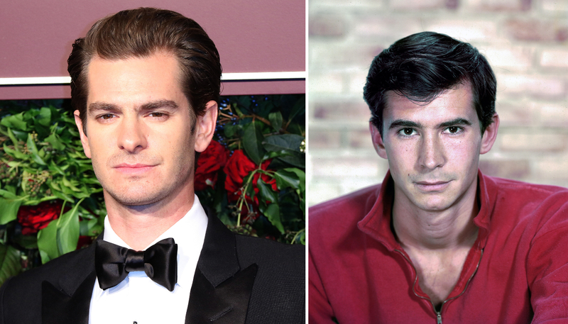 Andrew Garfield and Anthony Perkins | Alamy Stock Photo