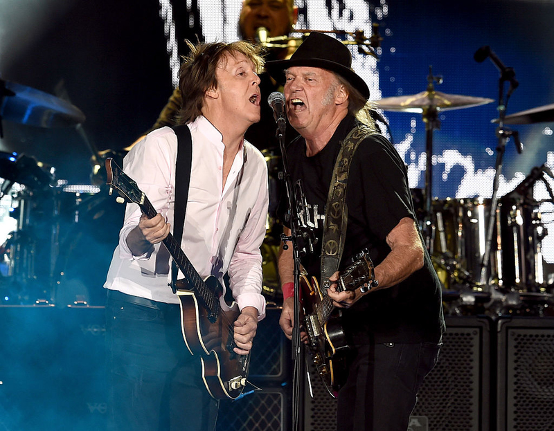 Paul McCartney and Neil Young | Getty Images Photo by Kevin Winter