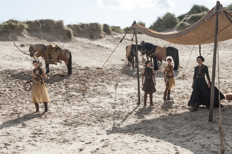 Jessica Henwick, Keisha Castle-Hughes, and Rosabell Laurenti Sellers as The Sand Snakes in Game of Thrones | MovieStillsDB